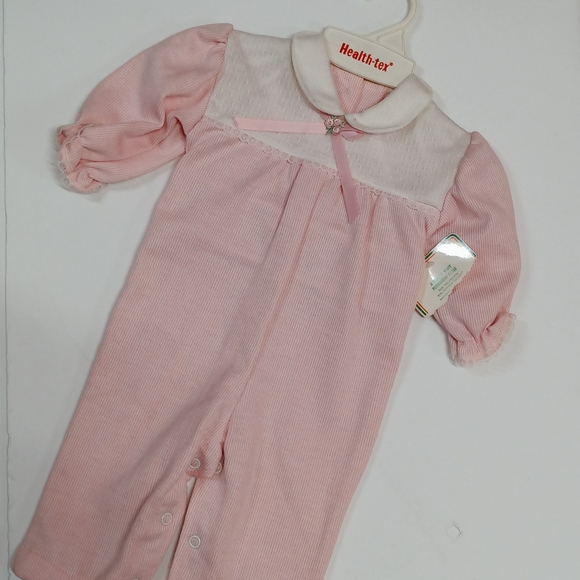 NEW VTG Heathtex Infant One Piece Knit Romper - Picture 2 of 12